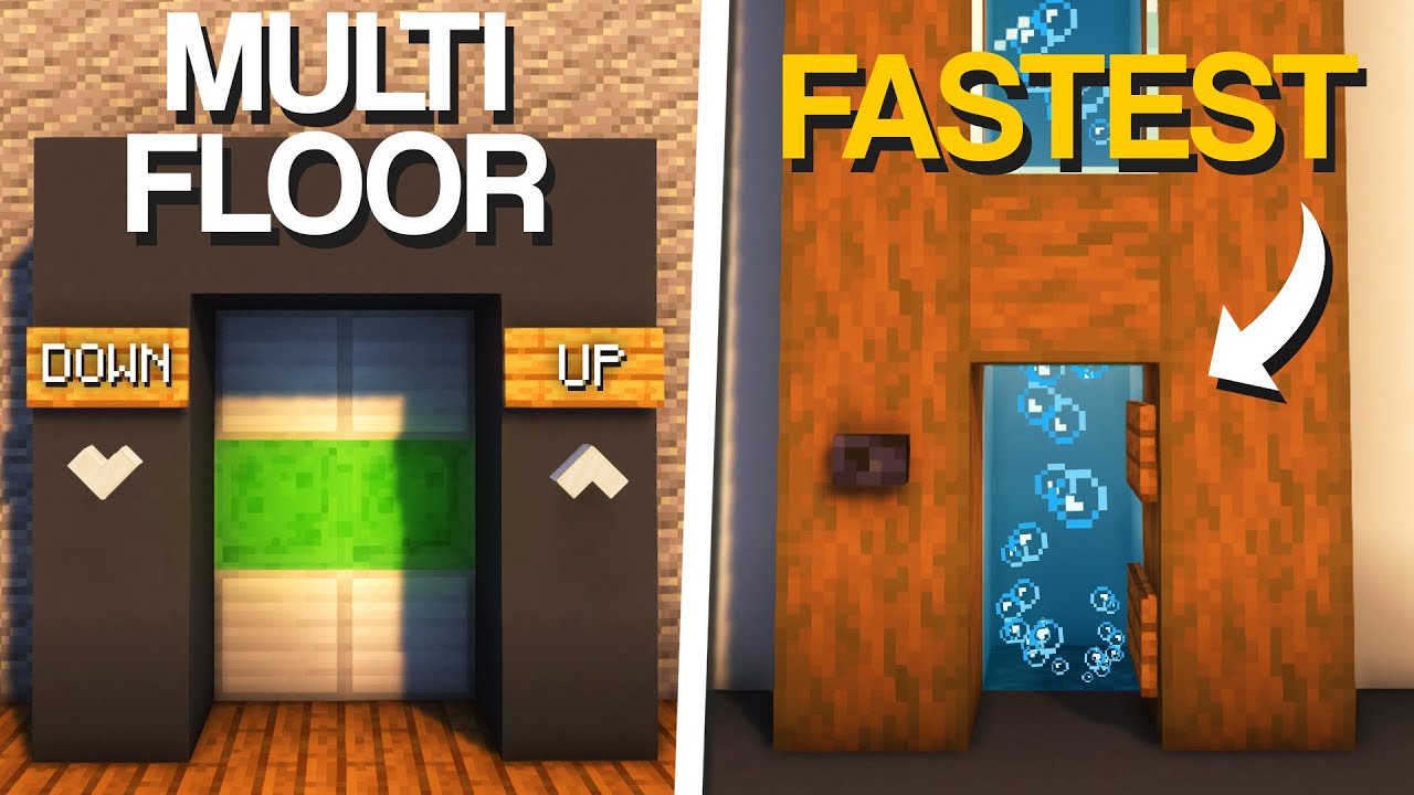 Minecraft: 3 Working Elevator Tutorials! - Minecraft videos