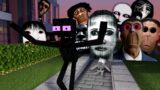 Monster School : OBUNGA & CURSE FACE FAMILY CHASES ENDERMAN  – Minecraft Animation