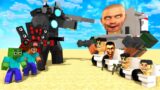 Monster School : Titan CameraMan vs Skidibitoilet Army – Minecraft Animation