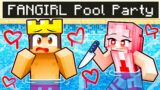 POOL PARTY With CRAZY FAN GIRL In Minecraft!