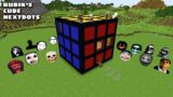 SURVIVAL RUBIK'S CUBE HOUSE WITH 100 NEXTBOTS in Minecraft – Gameplay – Coffin Meme