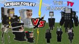 Skibidi Toilets VS The Alliance TV Man [Minecraft PE]