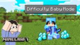 Using BABY MODE difficulty in Minecraft