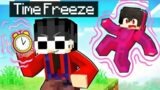 Using TIME FREEZE To Prank My Friends In Minecraft!
