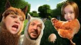 WE ARE ANiMALS!!  Adley is a llama!  Niko is a Chicken!  Playing a new survival minecraft farm world