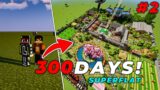 We Survived 300 DAYS On SUPERFLAT World in Minecraft! (HINDI)
