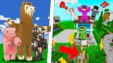 We are Surrounded by 1000 HUMAN ANIMALS in Minecraft!! (TAGALOG)
