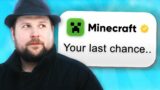 Your Minecraft Account Is Being Deleted…