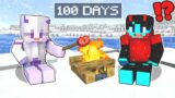 100 Days in the Arctic in Minecraft!