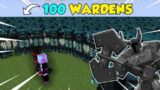 100 Wardens Vs Me in Minecraft