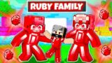Adopted by a RUBY FAMILY in Minecraft! (Hindi)
