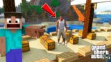 Franklin Meet Steve in GTA 5 || Minecraft World in GTA 5 || Gta 5 Tamil