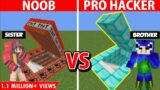 Hidden Base Challenge With My Cute Sister | NOOB vs PRO Series | Minecraft in Hindi