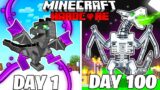 I Survived 100 Days as a CURSED DRAGON in Minecraft Hardcore World… (Hindi)
