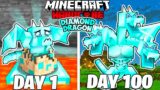 I Survived 100 Days as a DIAMOND DRAGON in Minecraft Hardcore World… (Hindi)