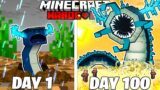 I Survived 100 Days as a WARDEN WORM in Minecraft Hardcore World… (Hindi)