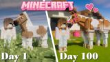 I Survived 100 Days in Minecraft – Horse Edition | Pinehaven