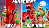 I Survived 1000 Days as CURSED CREATURES in Minecraft!