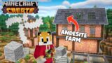 I built a FAST ANDESITE FARM in Minecraft Create Mod