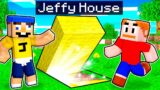 Jeffy vs Marvin SECRET House Battle In Minecraft!