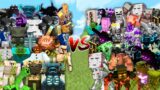 MINECRAFT BOSSES vs OP BOSSES in Minecraft Mob Battle