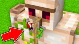 Mikey and JJ Built a Secret House Inside a Golem’s NOSE in Minecraft (Maizen)