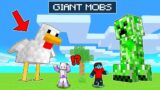 Minecraft, But Mobs Are GIANT!?