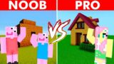 Minecraft Peppa Pig VS My Little Pony HOUSE BUILD CHALLENGE