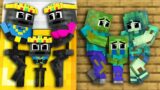Monster School : Brother Wither Cheater Zombie Family – Minecraft Animation