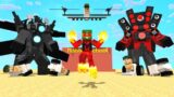 Monster School : Titan CameraMan Vs SKIBIDI TOILET  Fire and Ice – Minecraft Animation