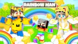 Playing As A RAINBOW MAN in Minecraft! (Hindi)