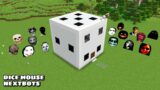 SURVIVAL DICE HOUSE WITH 100 NEXTBOTS in Minecraft – Gameplay – Coffin Meme