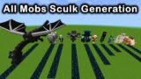 Sculk Generation by All Mobs in Minecraft – Which Mob Will generate more Sculk?