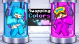 Swapping COLORS with my Friends in Minecraft!