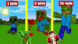 ZOMBIE BUILD BATTLE CHALLENGE In Minecraft – NOOB VS PRO – Maizen Mizen Mazien Parody