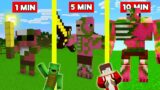 ZOMBIE PIGMAN BUILD BATTLE CHALLENGE In Minecraft – NOOB VS PRO – Maizen Mizen Mazien Parody