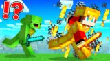 BLAZE Armor Speedrunner vs Hunter in Minecraft – Maizen JJ and Mikey