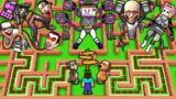 CHOOSE THE RIGHT WAY to SAVE TV WOMAN from SKIBIDI TOILET in SURVIVAL MAZE in MINECRAFT animation