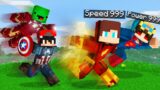 DC Speedrunners JJ and Nico VS MARVEL Hunters Mikey and Cash in Minecraft! – Maizen