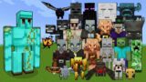 Diamond Golem vs Every mob in Minecraft – Minecraft mob battle – Diamond Golem vs All Mobs