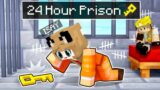 Escaping from a 24 HOUR PRISON in Minecraft!!!!