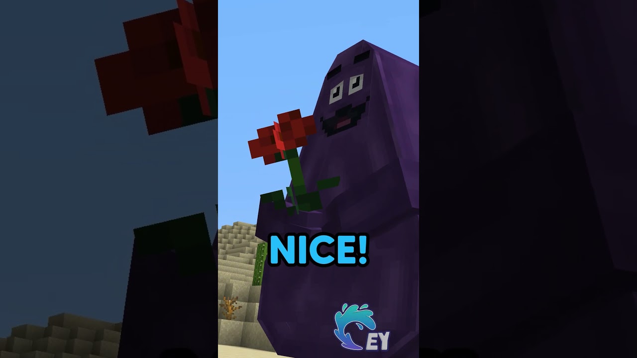 Grimace Shake Helps EYstreem Survive in Minecraft! Minecraft videos