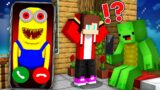 JJ and Mikey Call SCARY MINION in Minecraft @maizenofficial