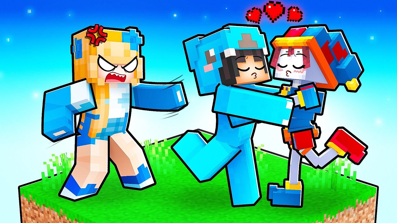 Locked On One Block With Pomni And Caine The Amazing Digital Circus