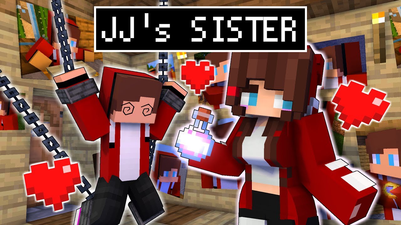 Maizen Jj Has A Crazy Sister Minecraft Parody Animation Mikey And