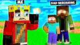 Meeting Herobrine DAD in Minecraft !