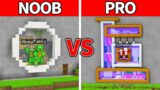 Mikey Family & JJ Family – NOOB vs PRO : Modern Mountain House Build Challenge in Minecraft (Maizen)