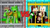 Mikey Family in POOR Prison vs JJ Family in RICH Prison in Minecraft (Maizen)