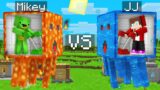 Mikey Lava vs JJ Water GHASTS Survival Battle in Minecraft (Maizen)