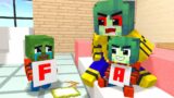 Monster School :  ZOMBIE Sister Save Brother – Minecraft Animation